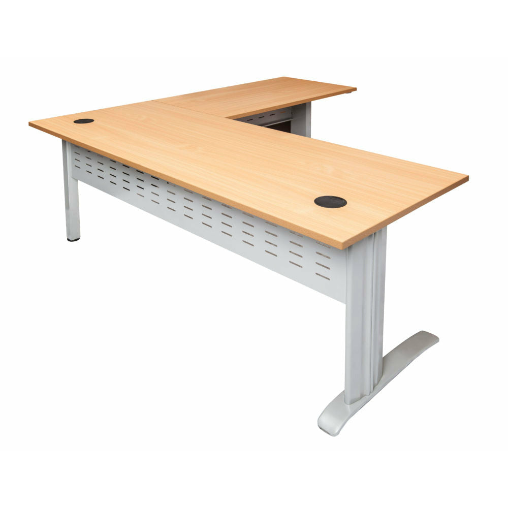 Rapid Span Single Desk & Return with Modesty Panel