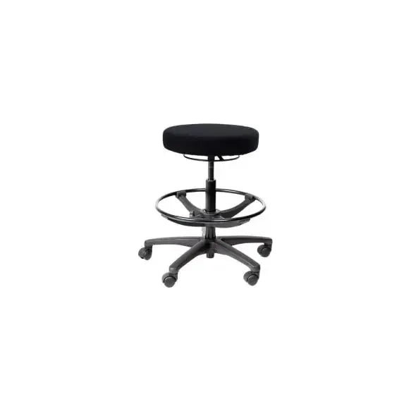 Alpha Round Drafting Lab Stool - Adjustable & Antimicrobial