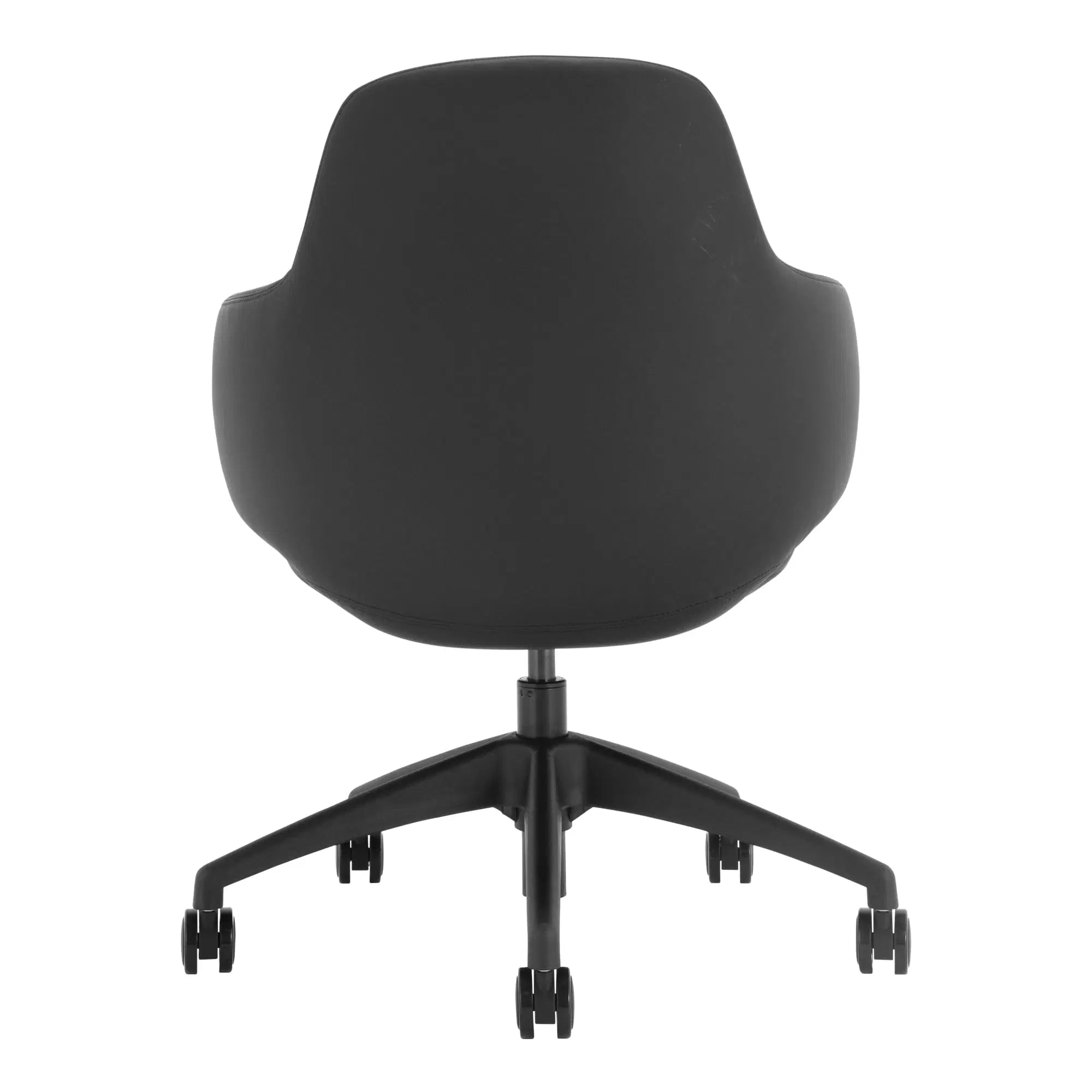 Black office chair on a white background