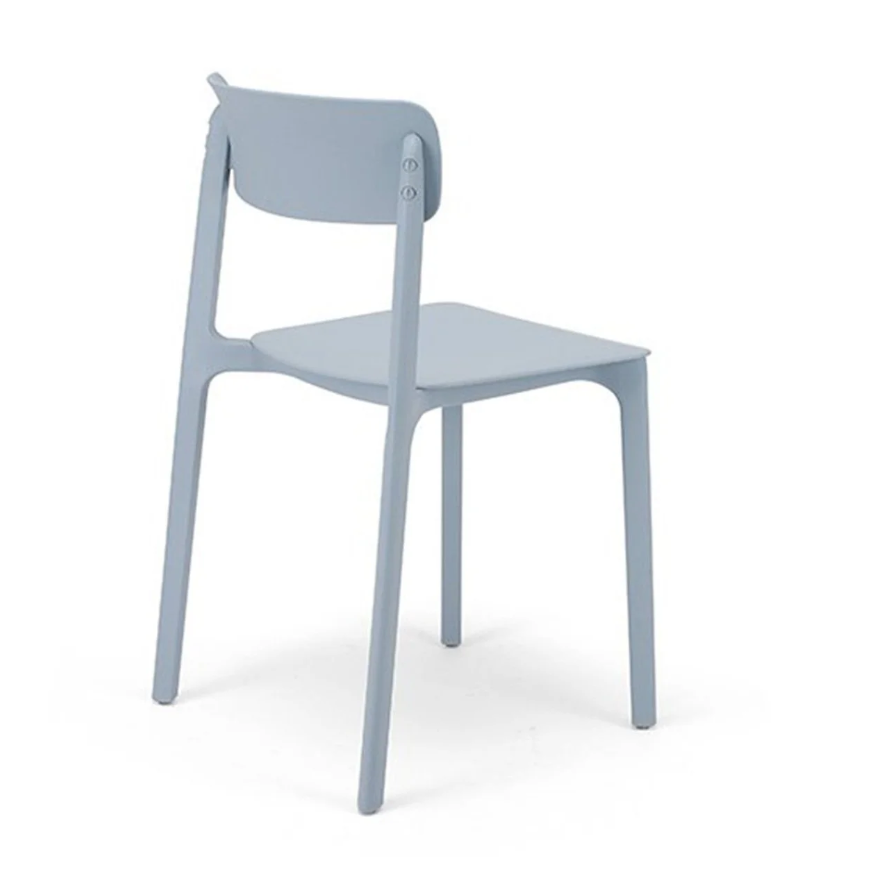 Light blue chair on a white background
