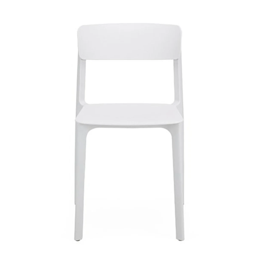 White chair on a white background
