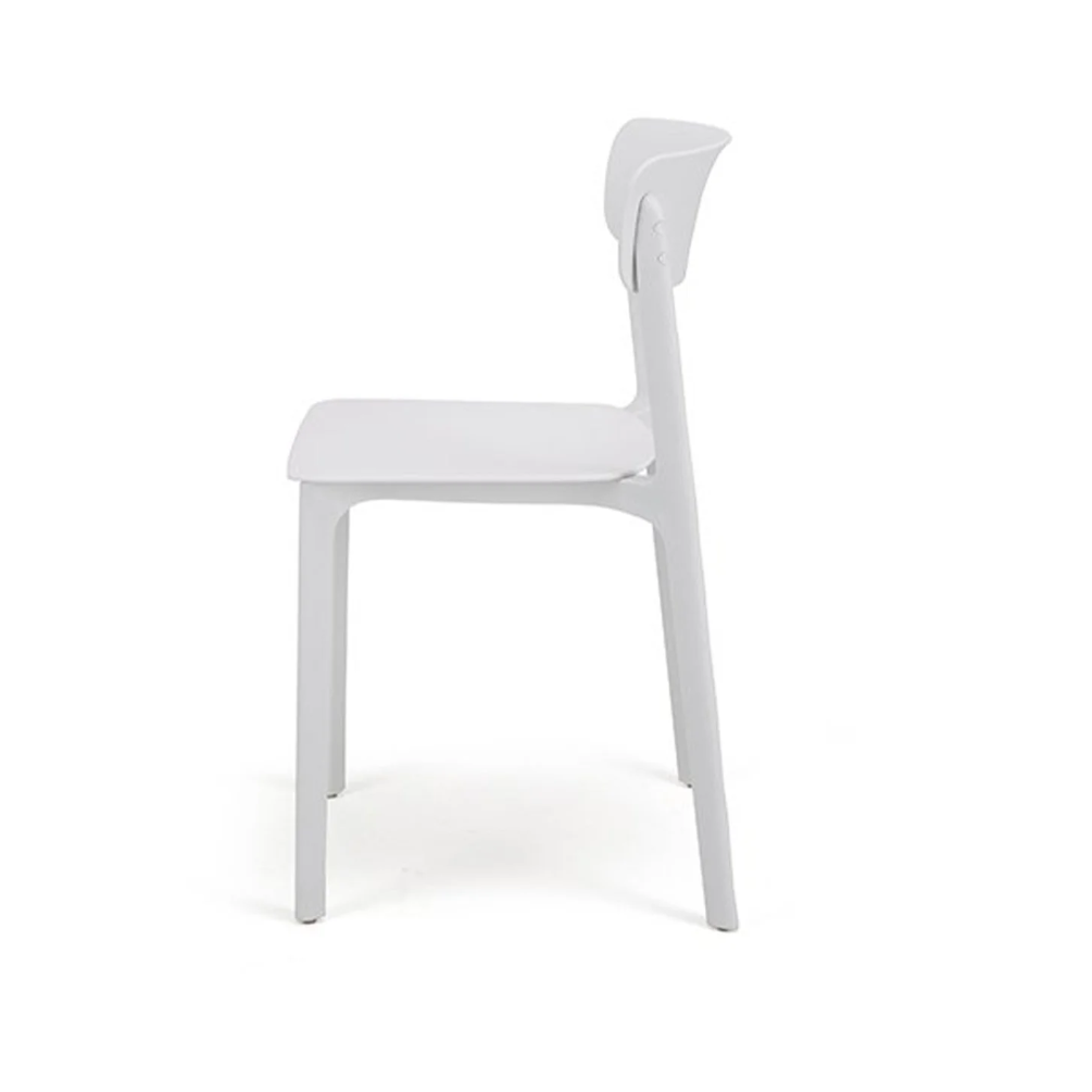 White chair on a white background