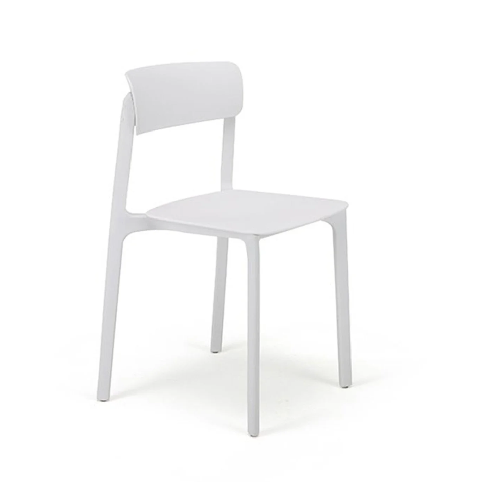 White chair on a white background