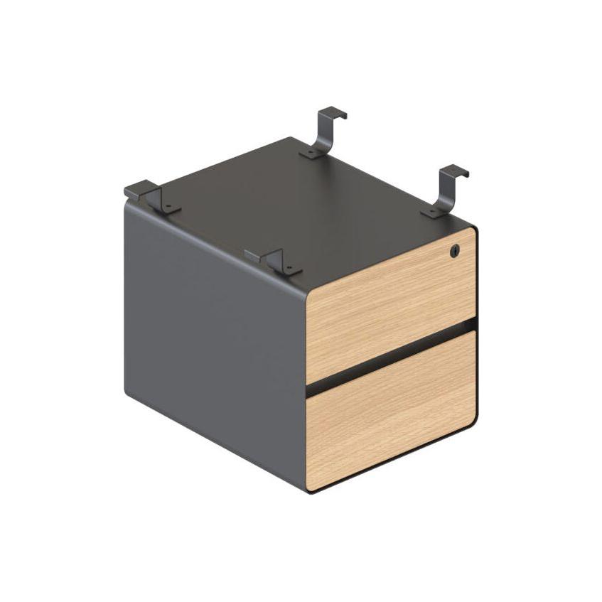 Deluxe Infinity 2 Drawer Hanging Pedestal