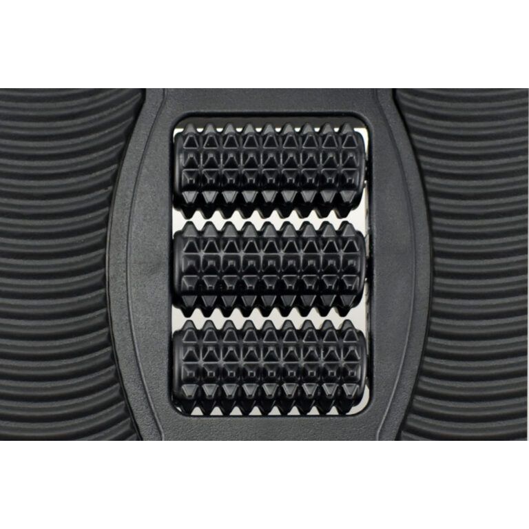 Close-up of a black and gray textured object with a pattern