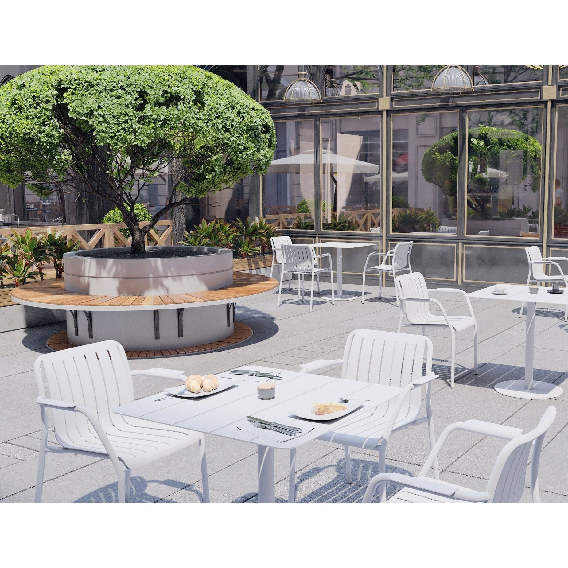 Roku Outdoor Cafe Table Setting