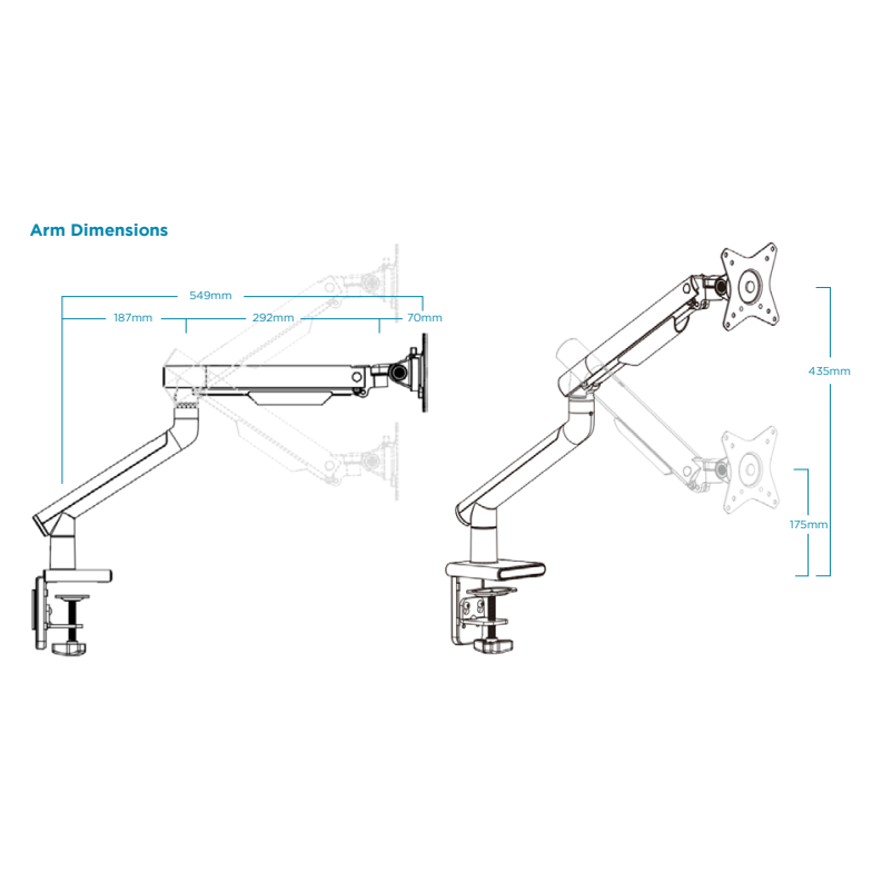 Valor Monitor Arm