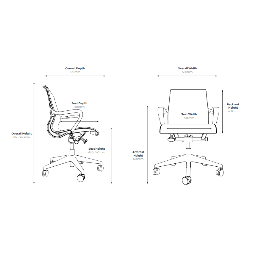 Scroll Mesh Boardroom Chair