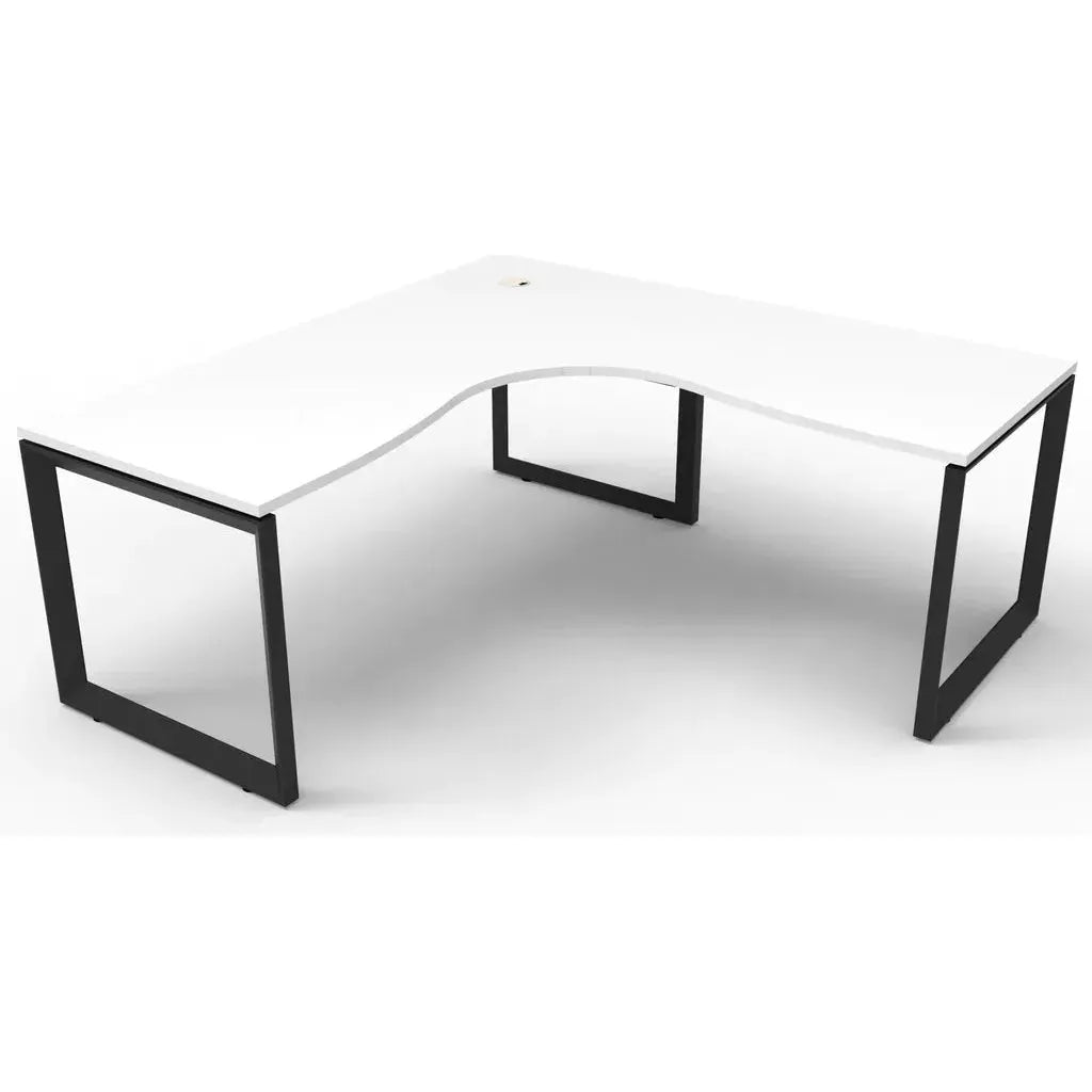 Deluxe Infinity Corner 1P Workstation Loop Leg