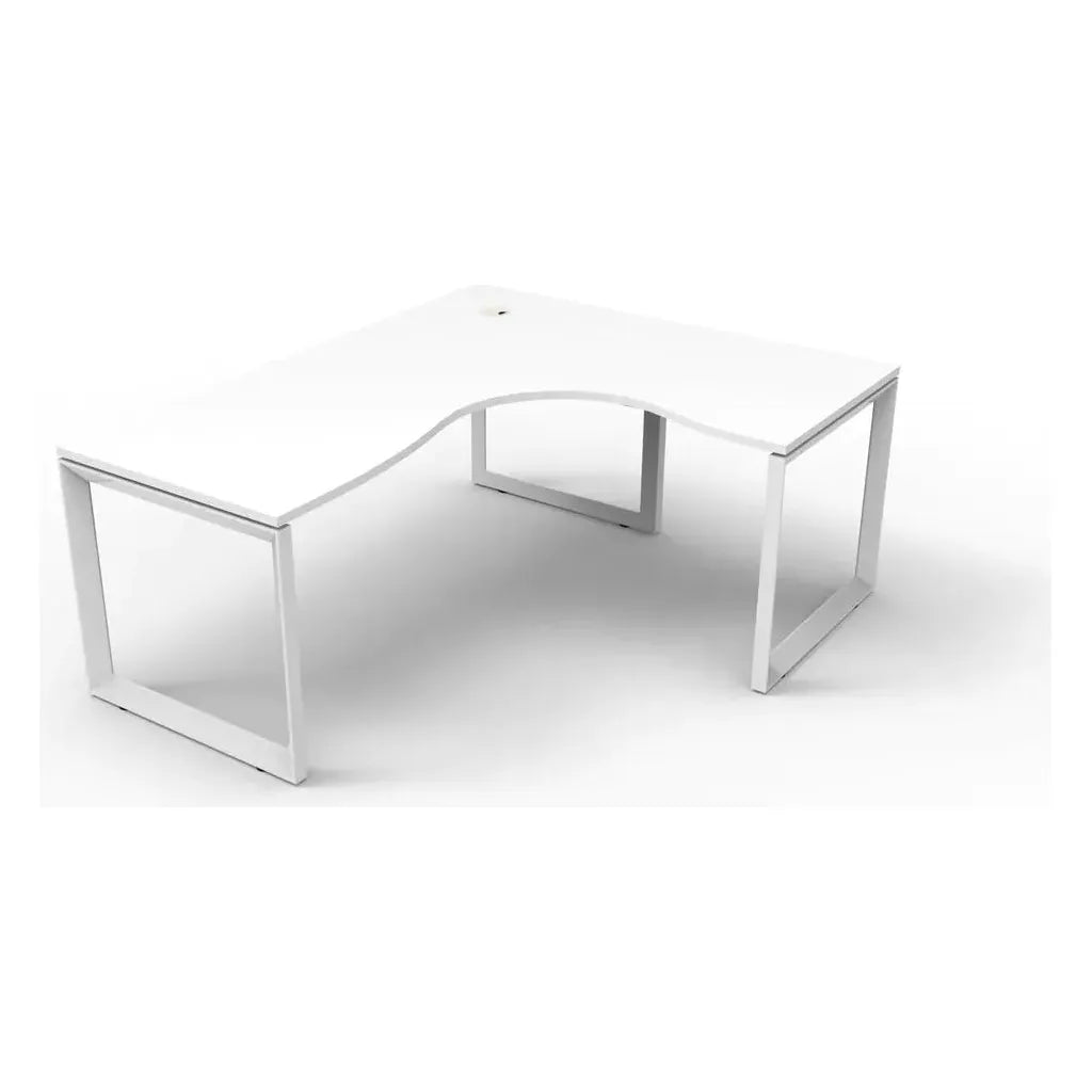 Deluxe Infinity Corner 1P Workstation Loop Leg