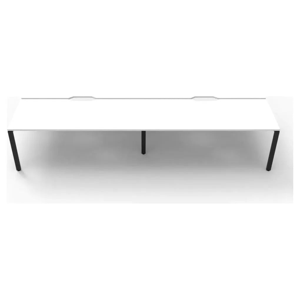 Deluxe Rapid Infinity 4 Person Double Sided Workstation No Screen