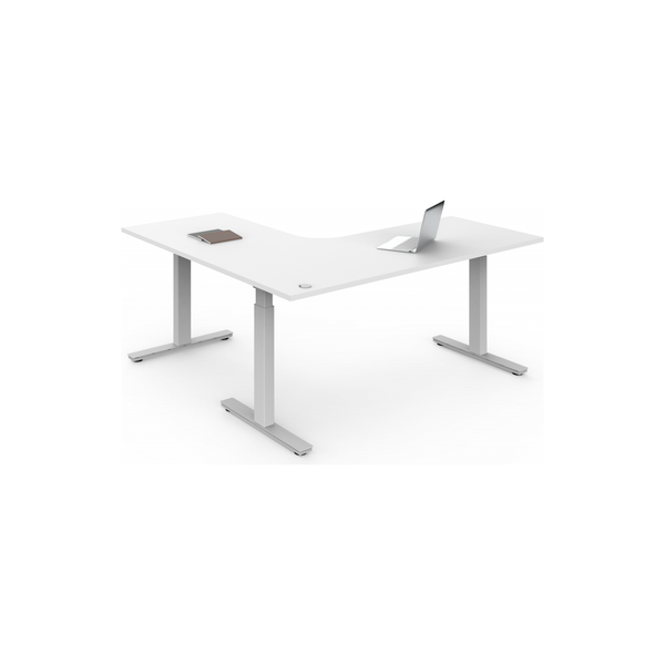 SN5 Single Height Adjustable L shaped Workstation