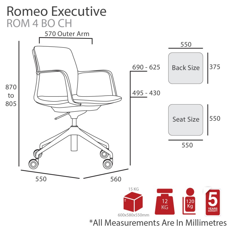 Roma Executive Boardroom Chair