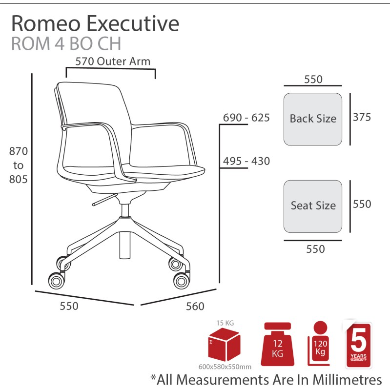Roma Executive Boardroom Chair