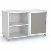 Caddy Mobile Bookcase with 1 Tambour insert
