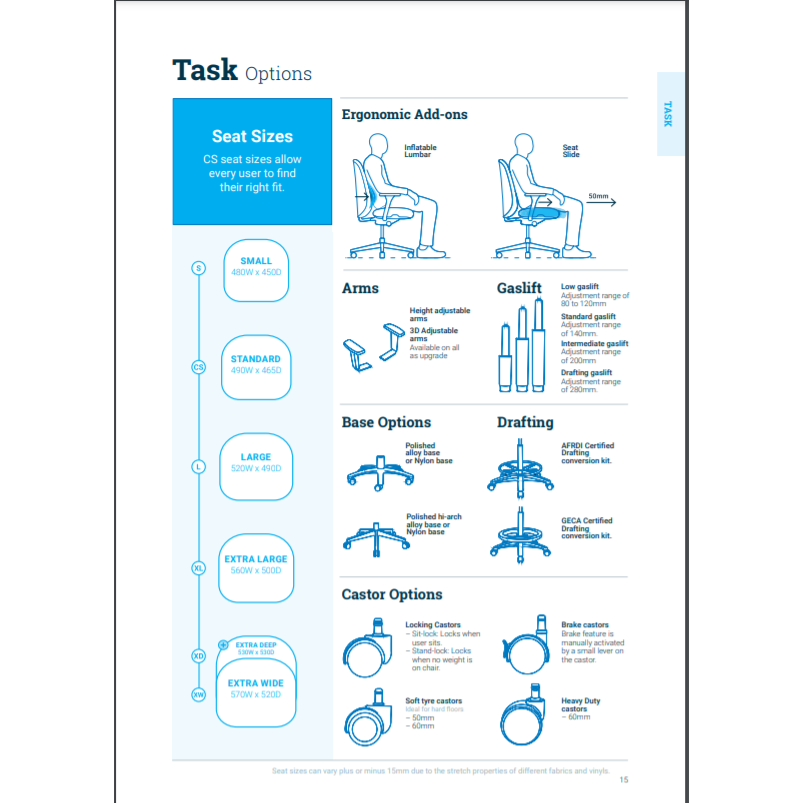 SitFit Extra High Back Dual Zone Chair