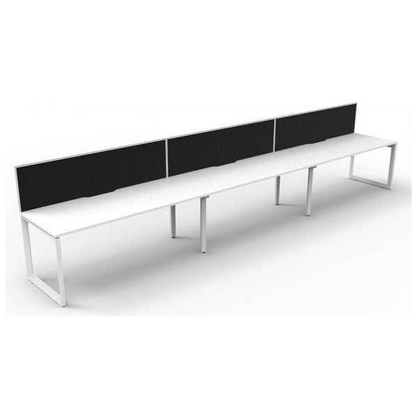 Deluxe Rapid Infinity Loop Straightline Singlesided 3 Person Workstation