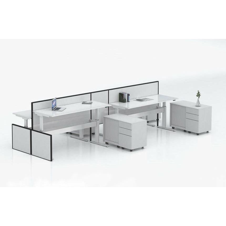 GEN-H Height Adjustable Back to Back Table System