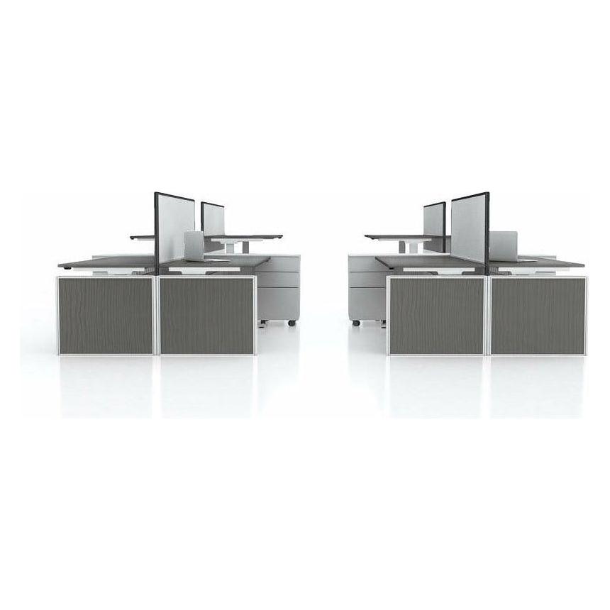 GEN-H Height Adjustable Back to Back Table System