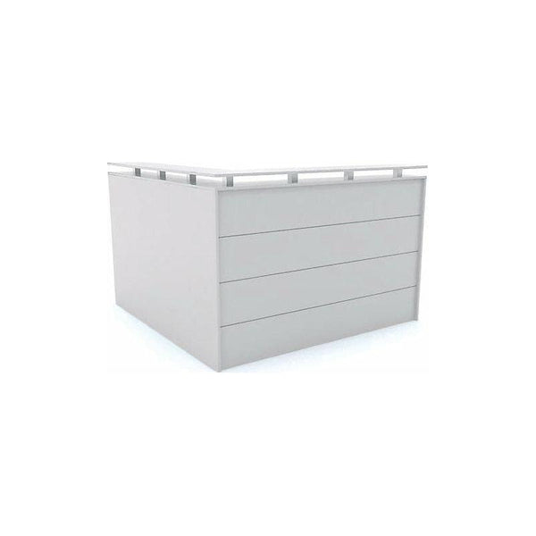 L Shaped Reception Facade