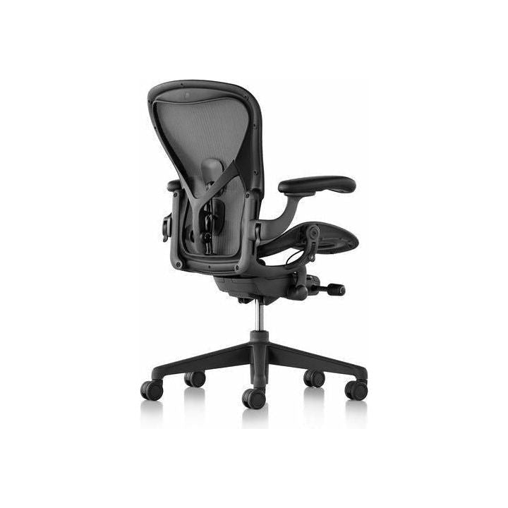 Aeron chair carbon frame with Satin Carbon Base and Chassis