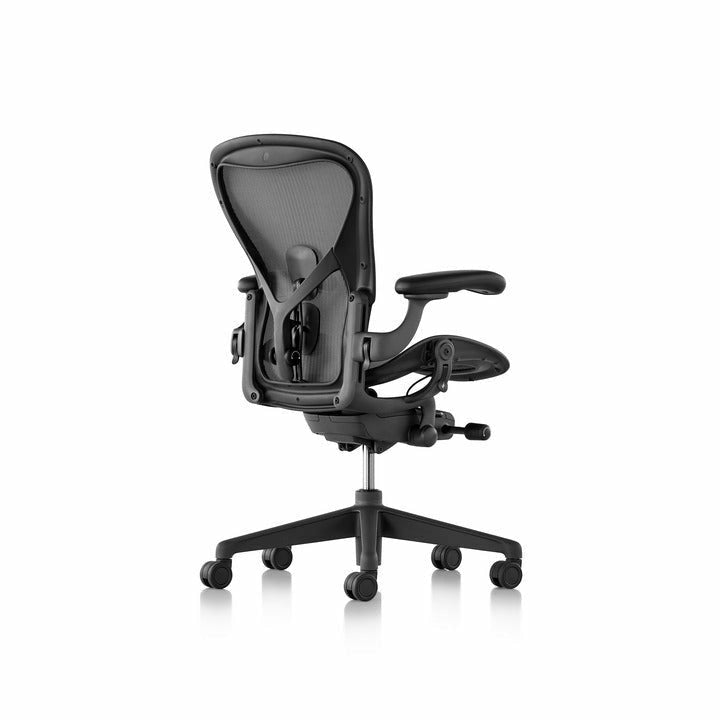 Aeron chair carbon frame with Satin Carbon Base and Chassis