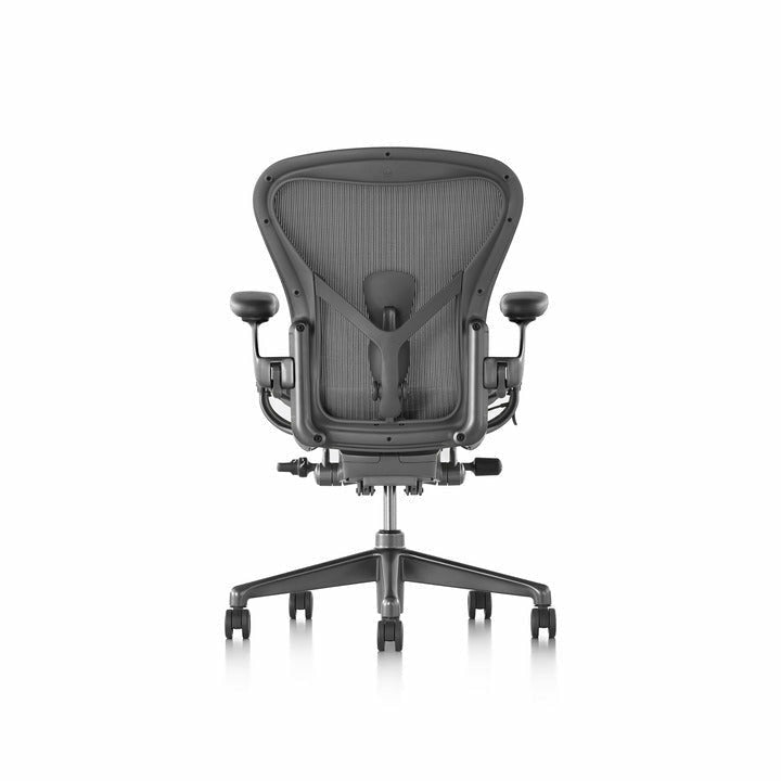Aeron chair carbon frame with Satin Carbon Base and Chassis